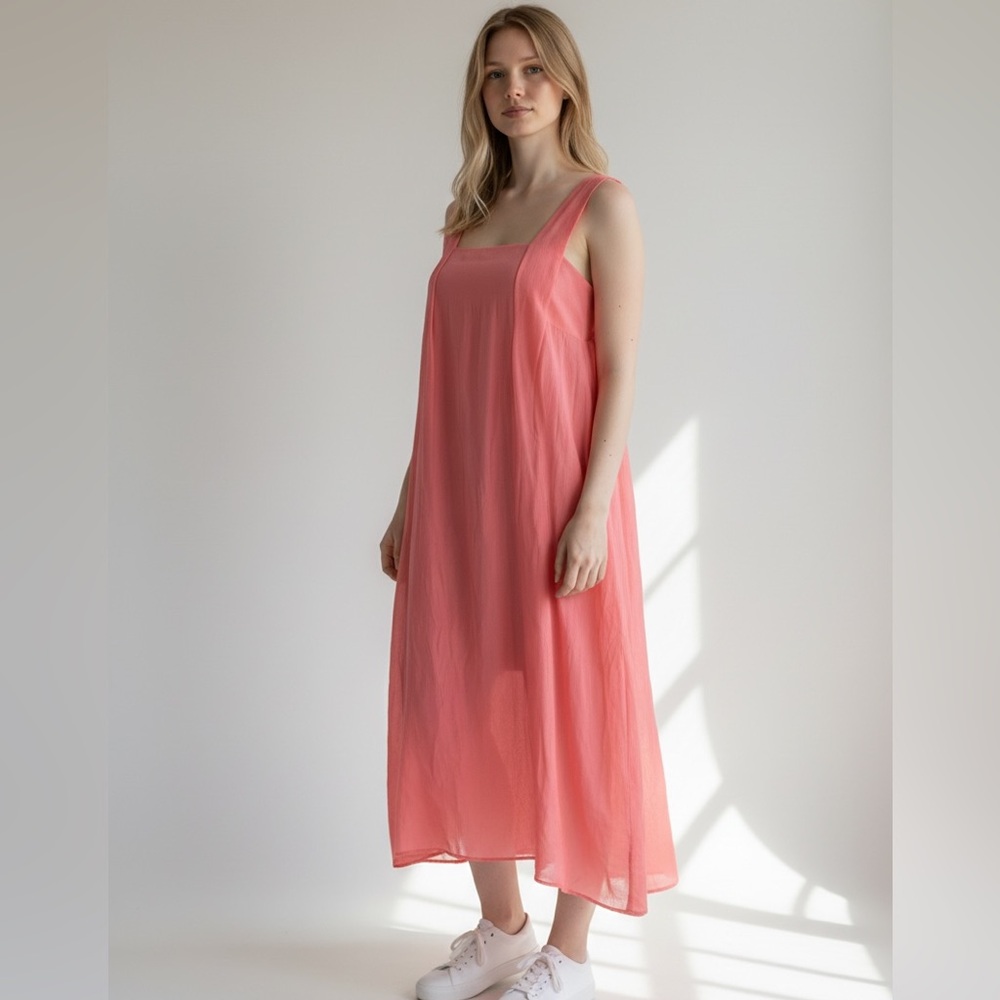 Cotelac maxi French pink dress XL